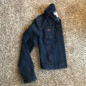 Ann Taylor Loft Dark Wash Denim Jacket EUC